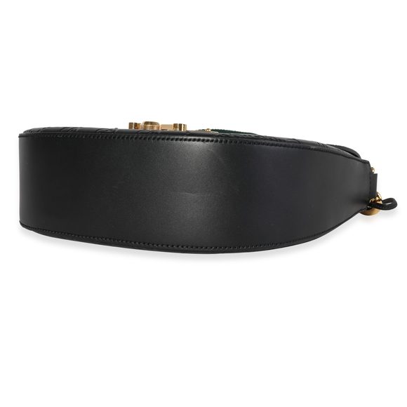 Gucci Black Guccissima Padlock Messenger Bag - Picture 6 of 8